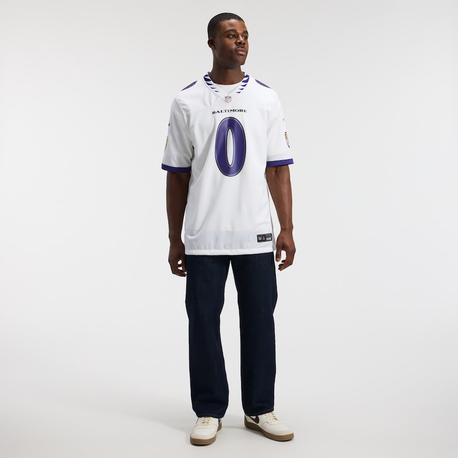 Roquan Smith Baltimore Ravens Nike Game Jersey - White thumbnail 5