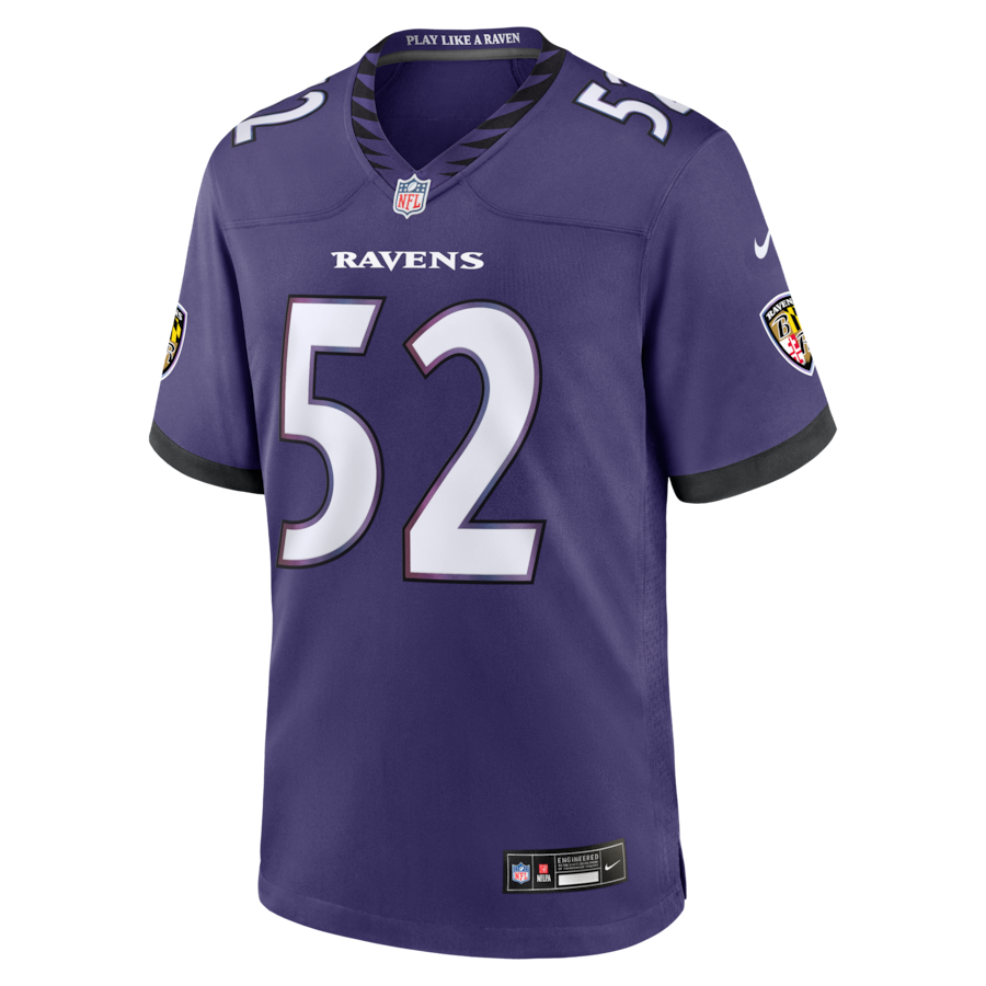 Ray Lewis Baltimore Ravens Nike Team Retired Player Game Jersey - Purple thumbnail 3