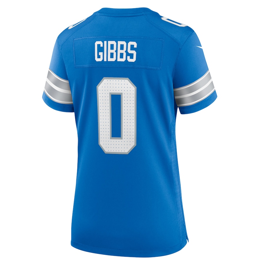 Jahmyr Gibbs Detroit Lions Nike Women's Game Player Jersey - Blue thumbnail 4