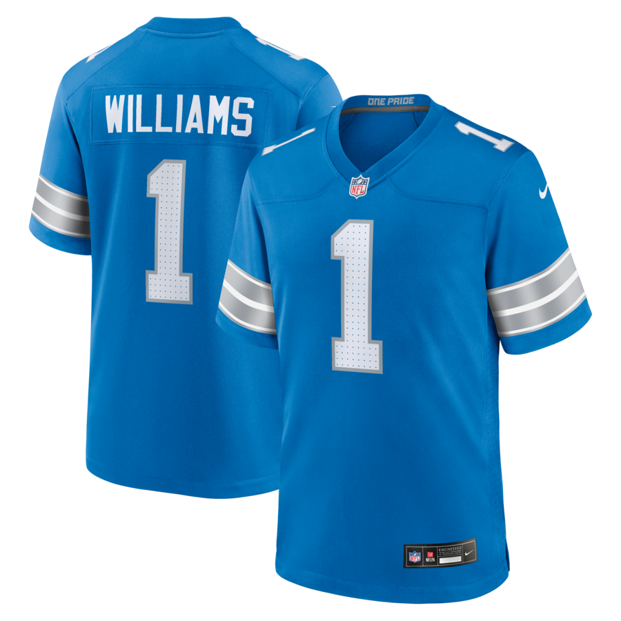 Jameson Williams Detroit Lions Nike Game Player Jersey - Blue