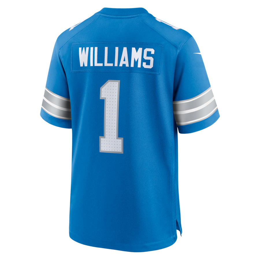 Jameson Williams Detroit Lions Nike Game Player Jersey - Blue thumbnail 4