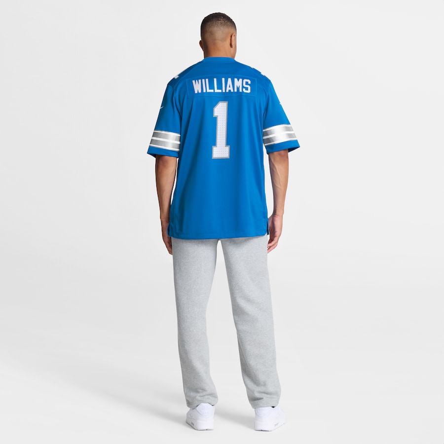 Jameson Williams Detroit Lions Nike Game Player Jersey - Blue thumbnail 6