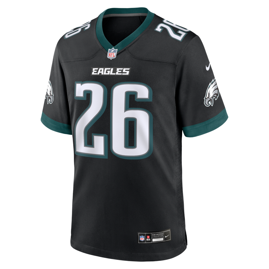 Saquon Barkley Philadelphia Eagles Nike Alternate Game Jersey -  Black thumbnail 3