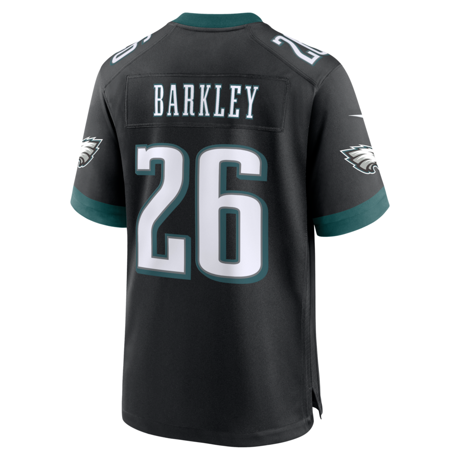 Saquon Barkley Philadelphia Eagles Nike Alternate Game Jersey -  Black thumbnail 4