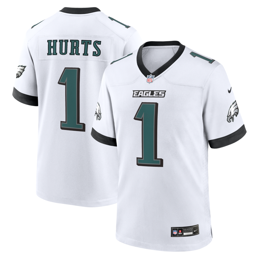 Jalen Hurts Philadelphia Eagles Nike Game Jersey -  White thumbnail 2