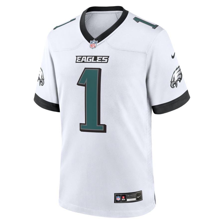 Jalen Hurts Philadelphia Eagles Nike Game Jersey -  White thumbnail 3