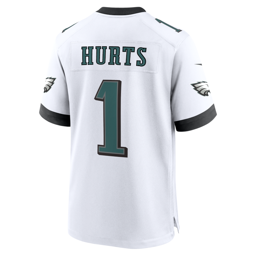 Jalen Hurts Philadelphia Eagles Nike Game Jersey -  White thumbnail 4