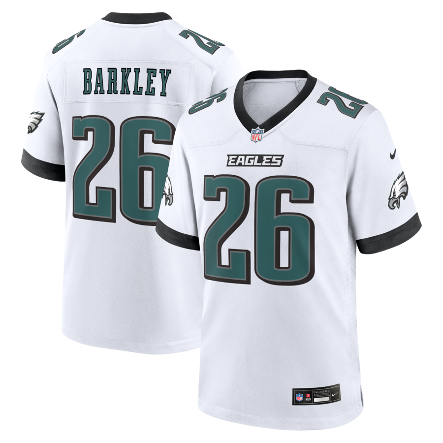 Saquon Barkley Philadelphia Eagles Nike Game Jersey - White