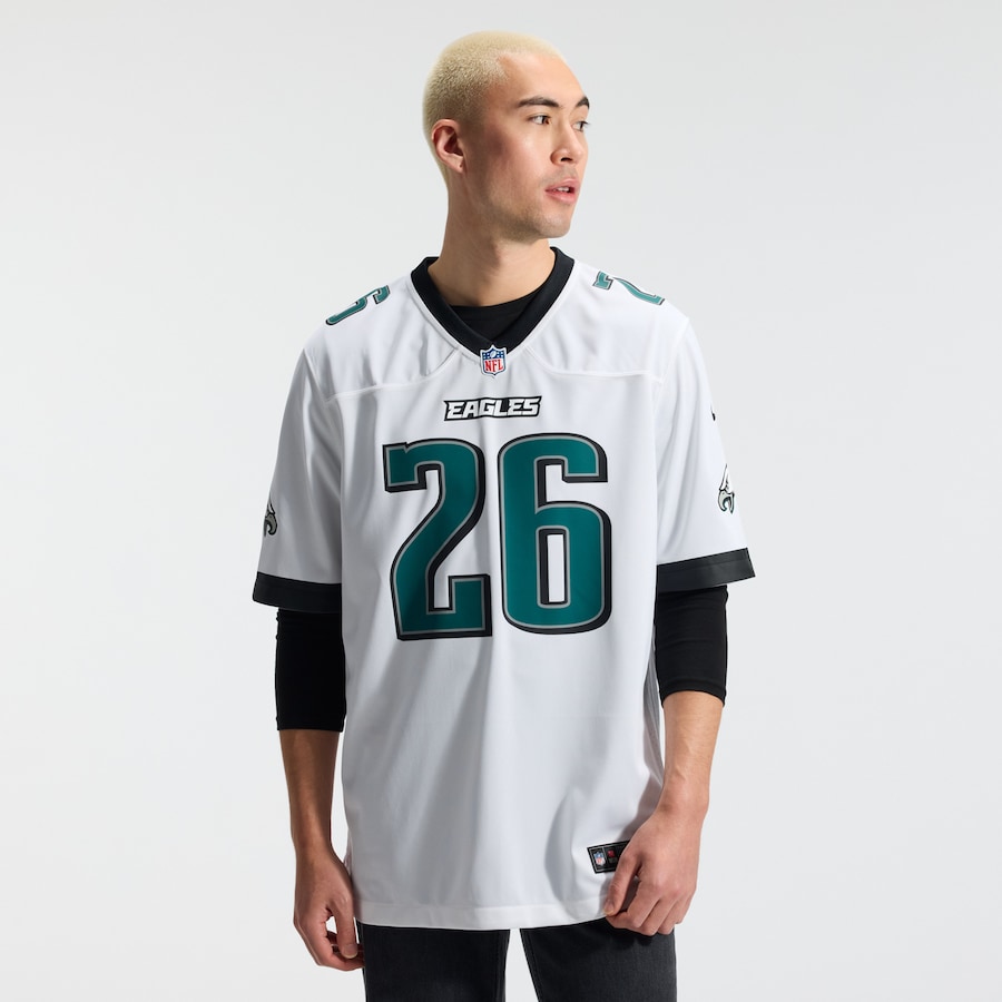 Saquon Barkley Philadelphia Eagles Nike Game Jersey -  White thumbnail 3