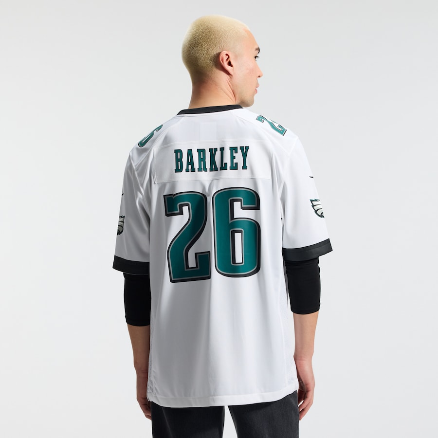 Saquon Barkley Philadelphia Eagles Nike Game Jersey -  White thumbnail 4