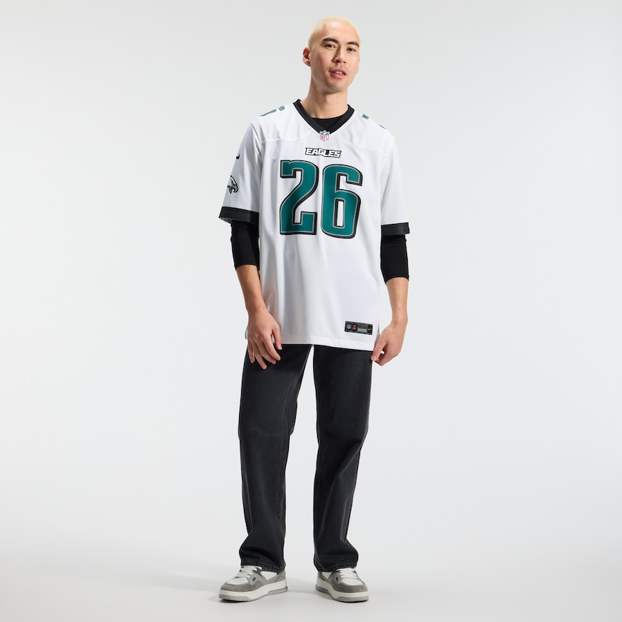 Saquon Barkley Philadelphia Eagles Nike Game Jersey -  White thumbnail 5