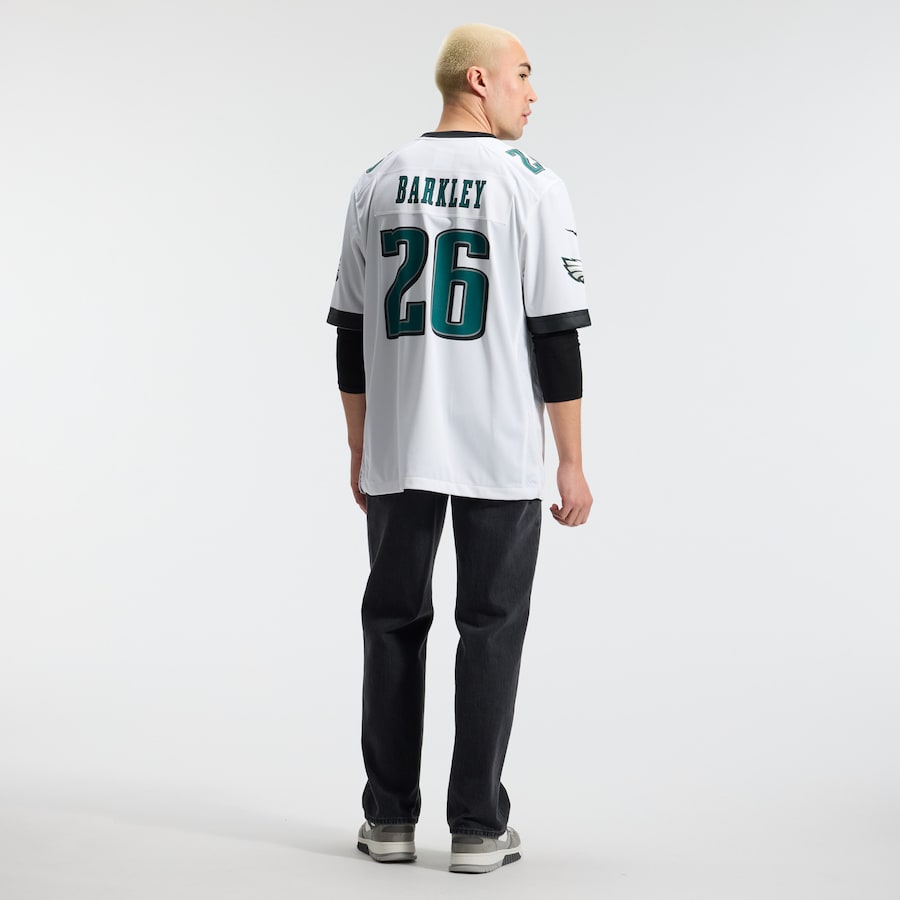 Saquon Barkley Philadelphia Eagles Nike Game Jersey -  White thumbnail 6