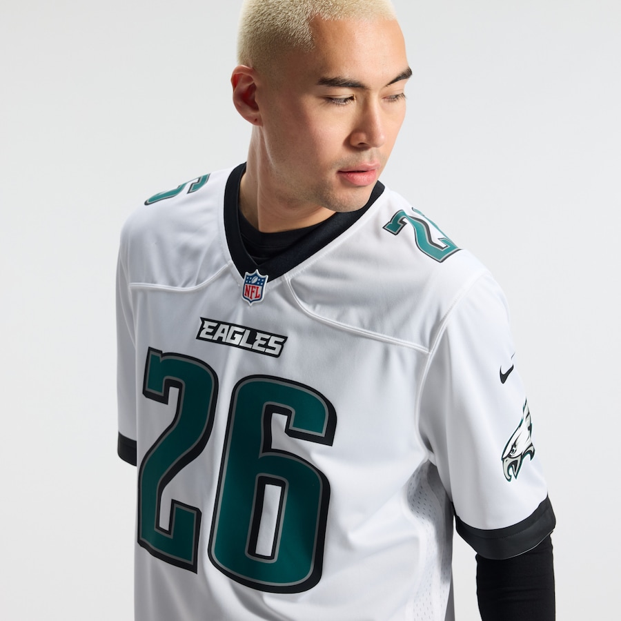 Saquon Barkley Philadelphia Eagles Nike Game Jersey -  White thumbnail 11