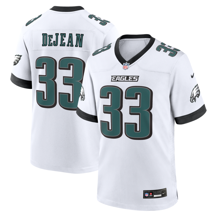 Cooper DeJean Philadelphia Eagles Nike Game Jersey -  White thumbnail 1