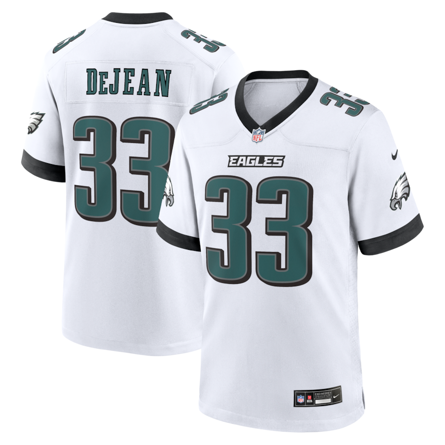 Cooper DeJean Philadelphia Eagles Nike Game Jersey -  White thumbnail 2