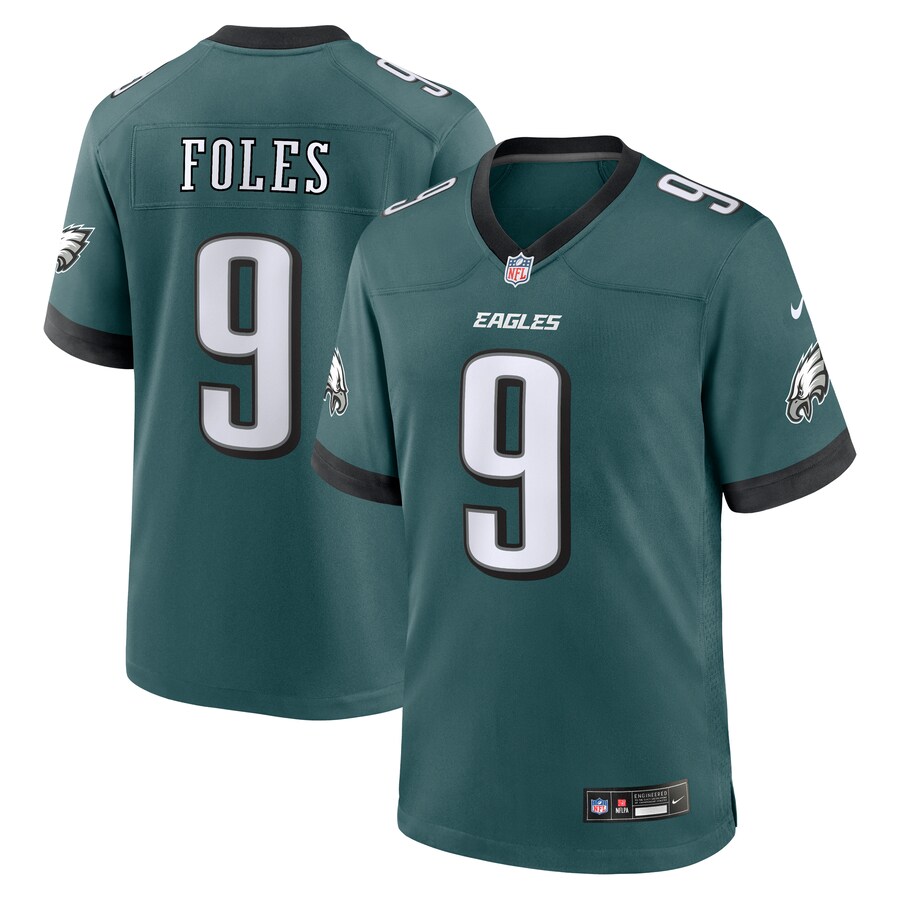 Nick Foles Philadelphia Eagles Nike Team Retired Player Game Jersey - Midnight Green thumbnail 1