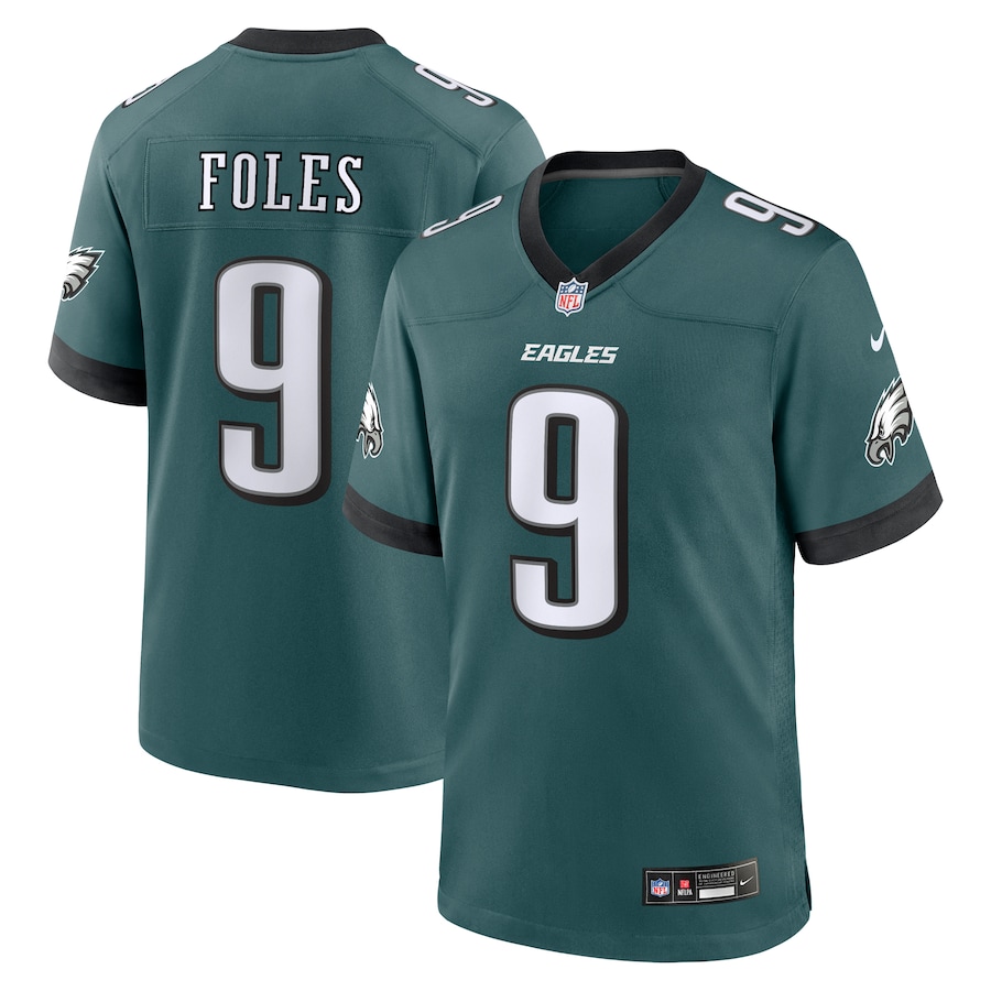 Nick Foles Philadelphia Eagles Nike Team Retired Player Game Jersey - Midnight Green thumbnail 2