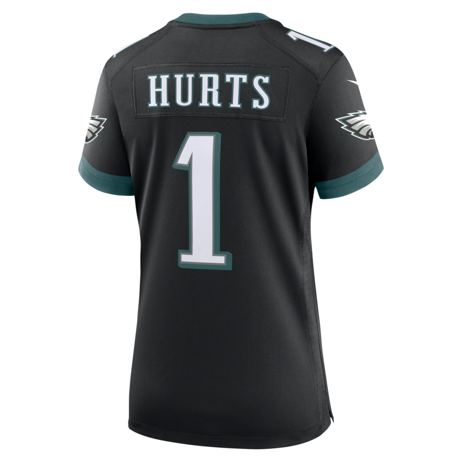 Jalen Hurts Philadelphia Eagles Nike Women's Alternate Game Jersey -  Black thumbnail 4