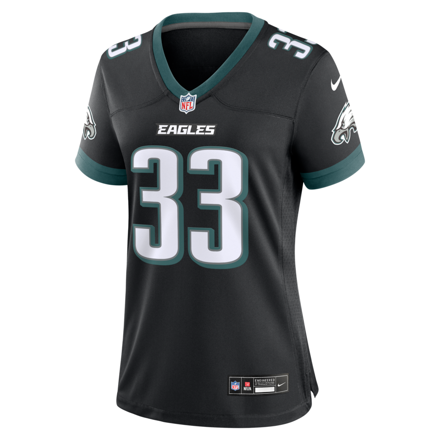 Cooper DeJean Philadelphia Eagles Nike Women's Alternate Game Jersey -  Black thumbnail 3