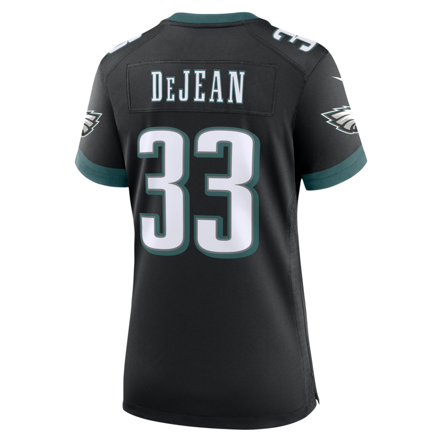 Cooper DeJean Philadelphia Eagles Nike Women's Alternate Game Jersey -  Black thumbnail 4