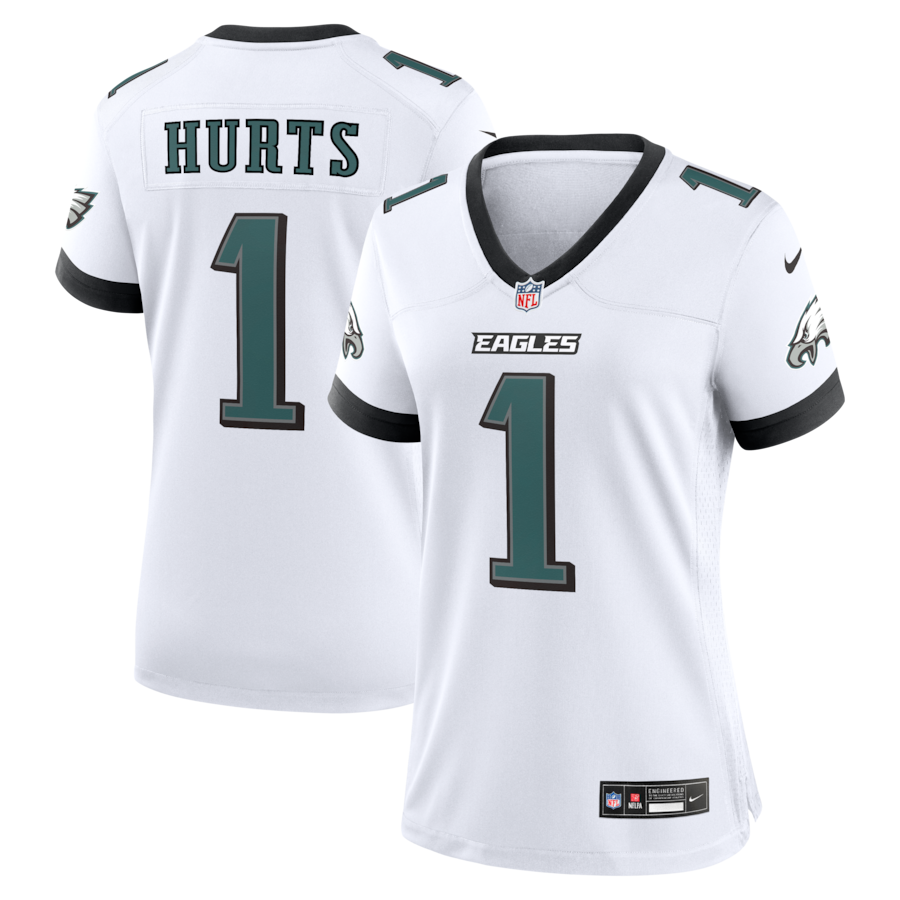 Jalen Hurts Philadelphia Eagles Nike Women's Game Jersey -  White thumbnail 2