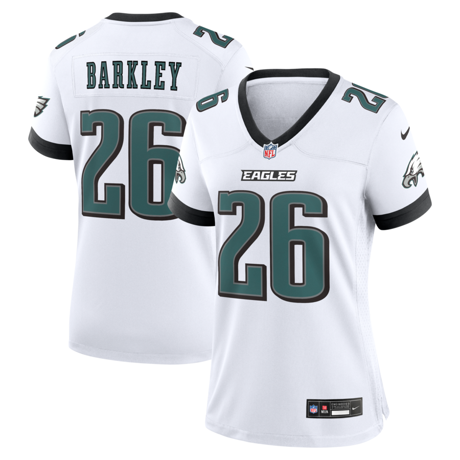 Saquon Barkley Philadelphia Eagles Nike Women's Game Jersey - White