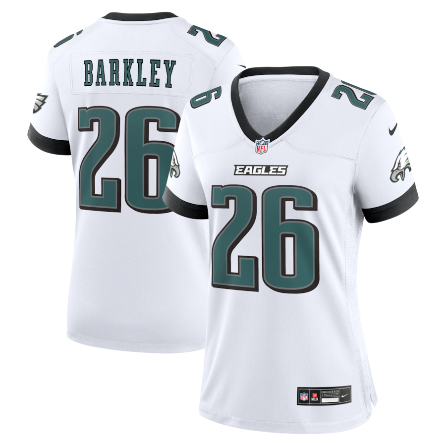 Saquon Barkley Philadelphia Eagles Nike Women's Game Jersey -  White thumbnail 2