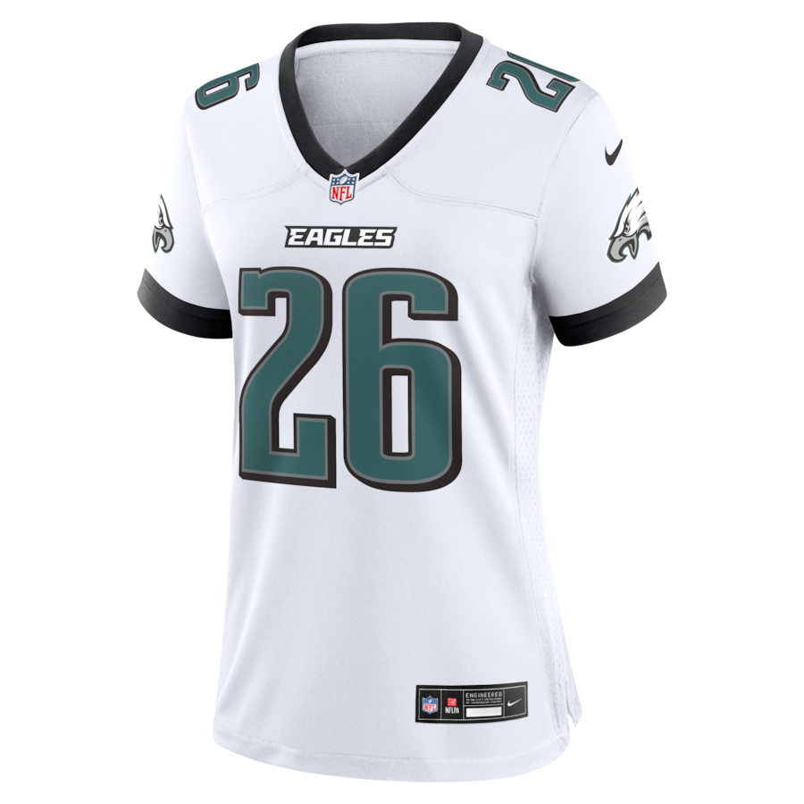 Saquon Barkley Philadelphia Eagles Nike Women's Game Jersey -  White thumbnail 3