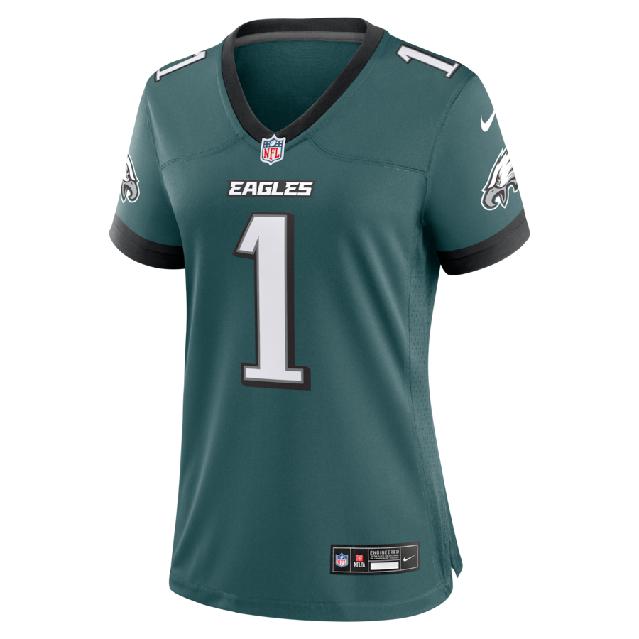 Jalen Hurts Philadelphia Eagles Nike Women's Team Game Jersey -  Midnight Green thumbnail 3