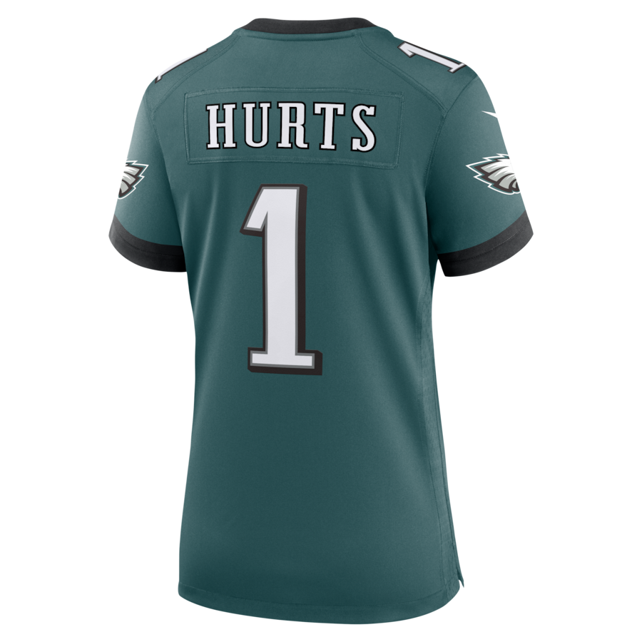 Jalen Hurts Philadelphia Eagles Nike Women's Team Game Jersey -  Midnight Green thumbnail 4