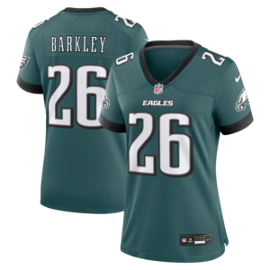 Saquon Barkley Philadelphia Eagles Nike Women's Team Game Jersey - Midnight Green