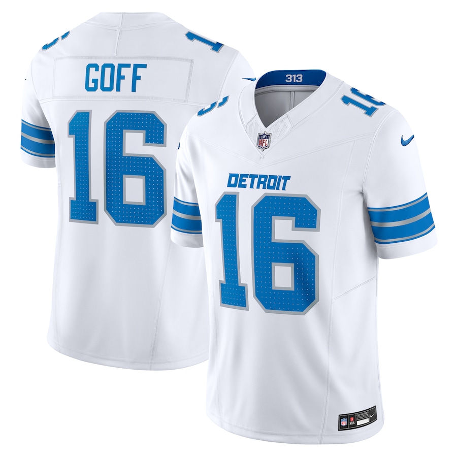 Jared Goff Detroit Lions Nike Vapor F.U.S.E. Limited Jersey - White thumbnail 2