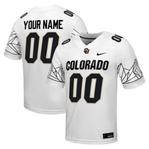 Colorado Buffaloes Nike Custom Football Game Jersey - White