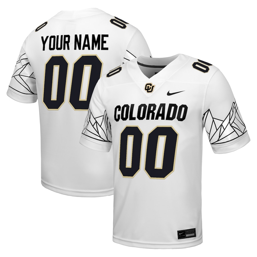 Colorado Buffaloes Nike Custom Football Game Jersey - White thumbnail 2