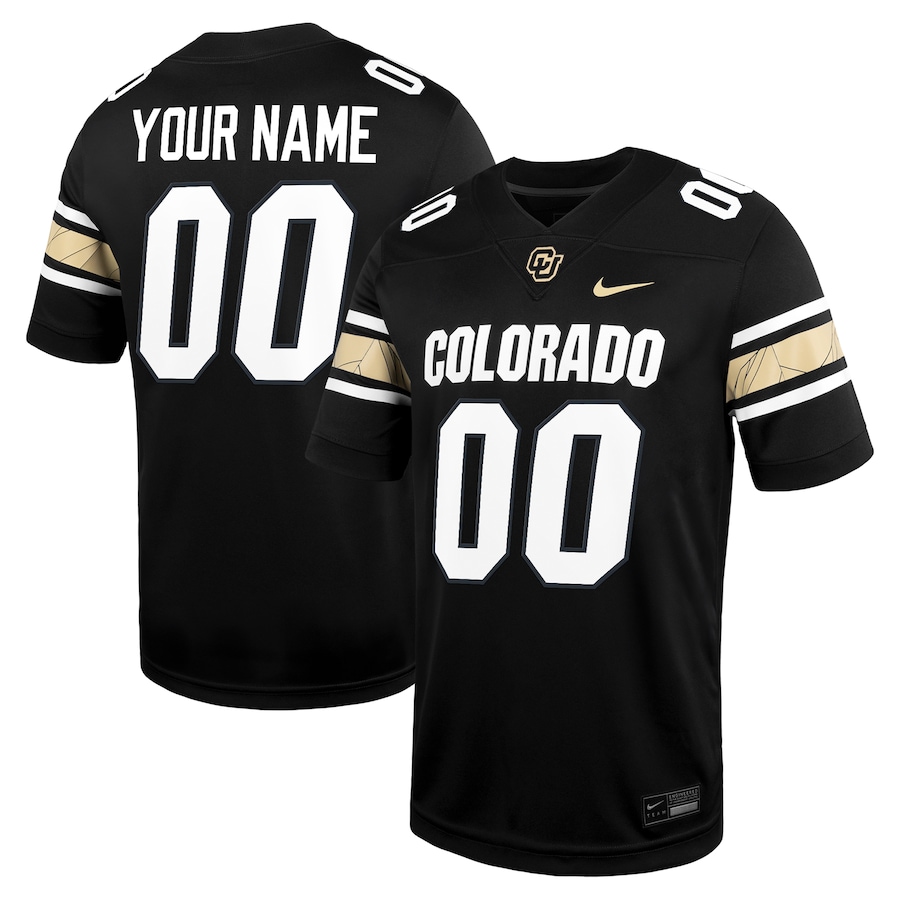 Colorado Buffaloes Nike Custom Football Game Jersey - Black thumbnail 2