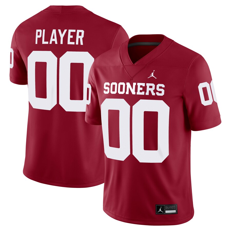 Oklahoma Sooners Jordan Brand NIL Pick-A-Player Football Replica Jersey - Crimson