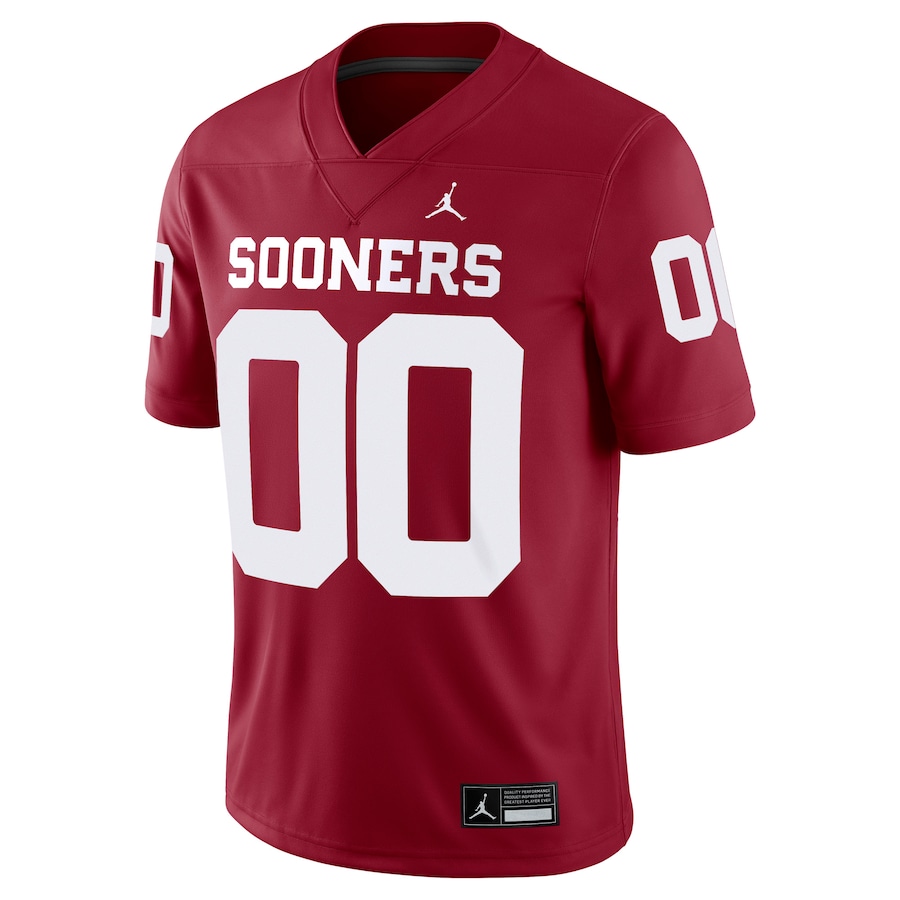Oklahoma Sooners Jordan Brand Custom Football Game Jersey - Crimson thumbnail 3