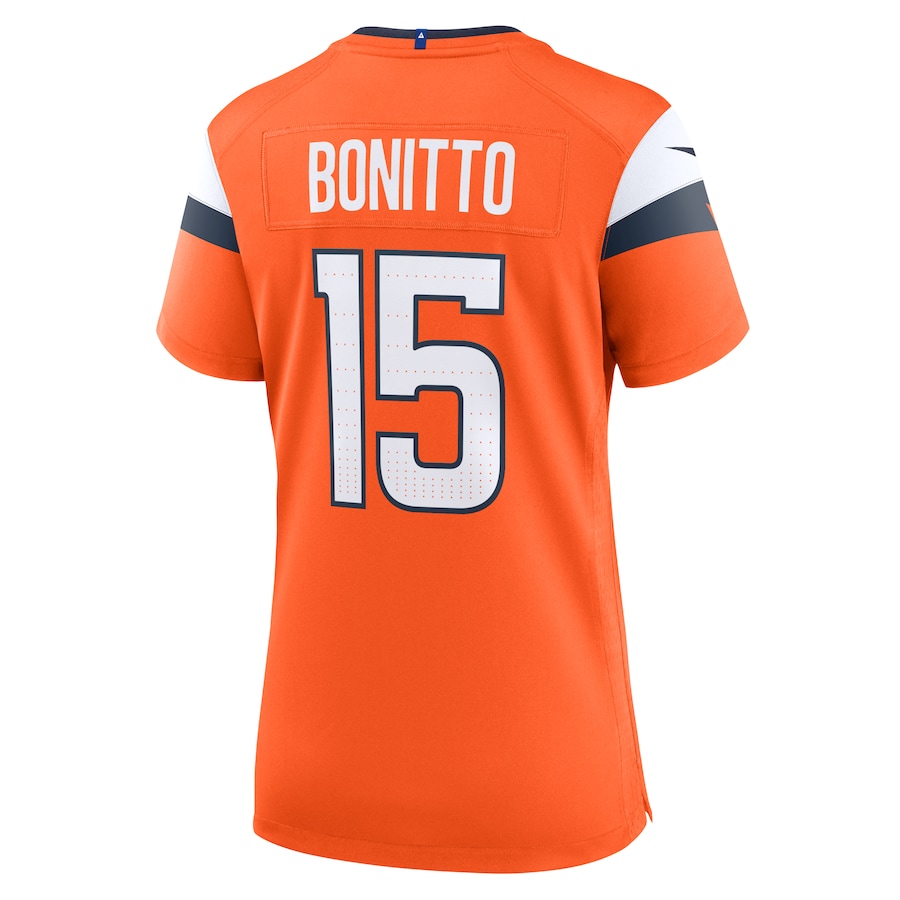 Nik Bonitto Denver Broncos Nike Women's Team Game Jersey -  Orange thumbnail 4
