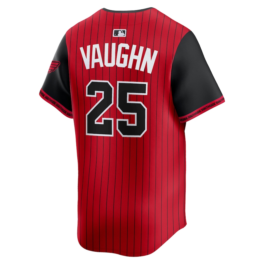 Andrew Vaughn Chicago White Sox Nike 2025 City Connect Limited Player Jersey - Red/Black thumbnail 4