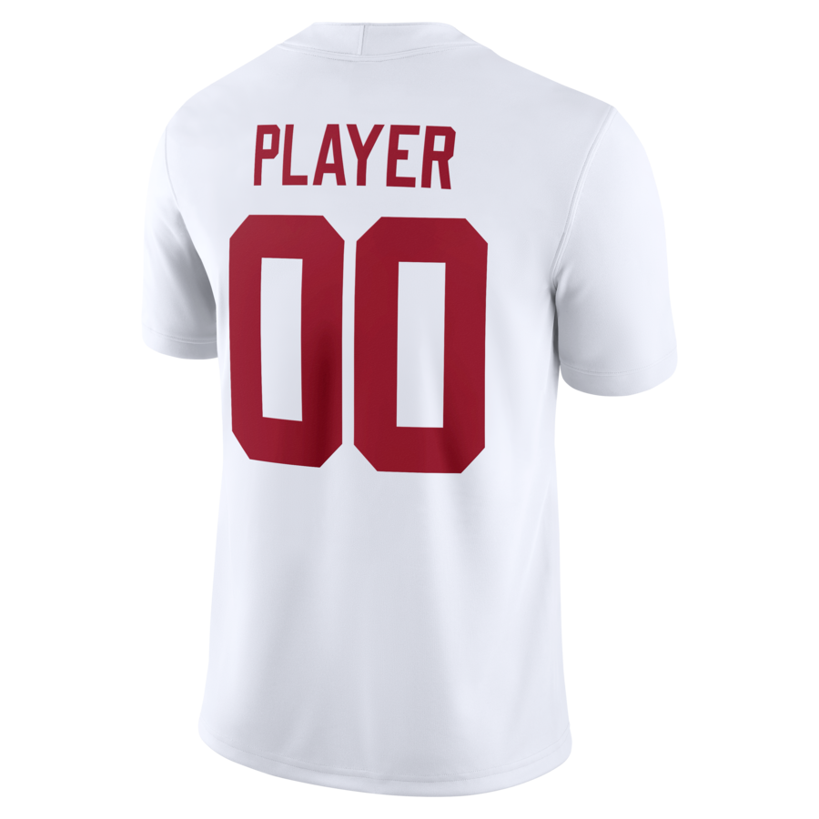 Alabama Crimson Tide Nike NIL Pick-A-Player Game Jersey - White thumbnail 4