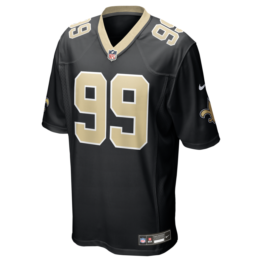 Chase Young New Orleans Saints Nike  Game Jersey -  Black thumbnail 3