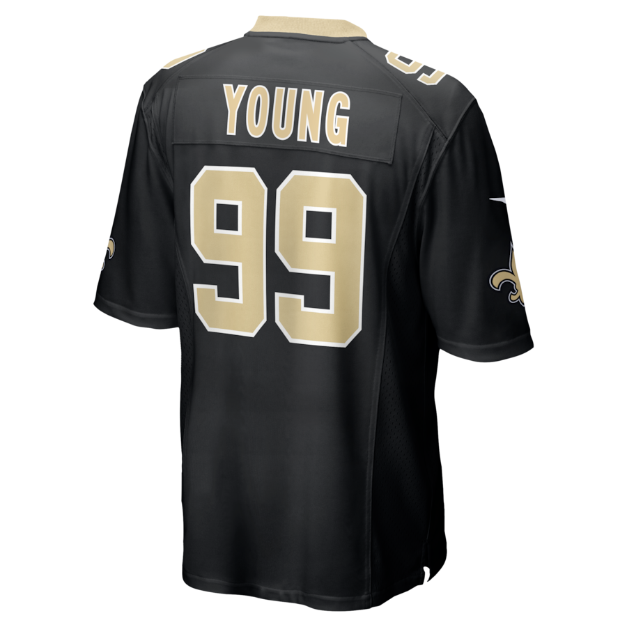 Chase Young New Orleans Saints Nike  Game Jersey -  Black thumbnail 4