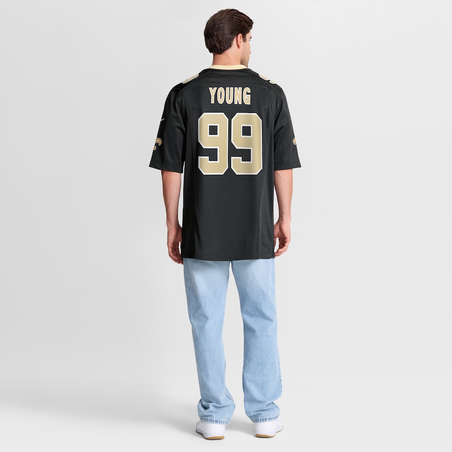 Chase Young New Orleans Saints Nike  Game Jersey -  Black thumbnail 9