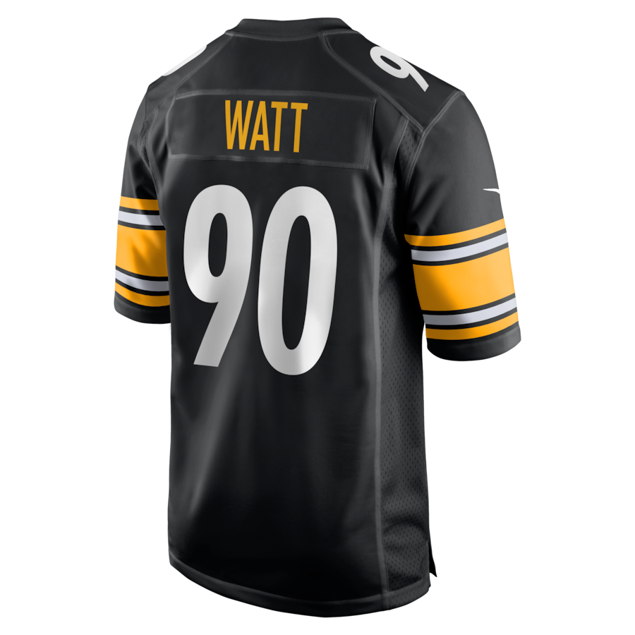 T.J. Watt Pittsburgh Steelers Nike  Game Jersey -  Black thumbnail 4