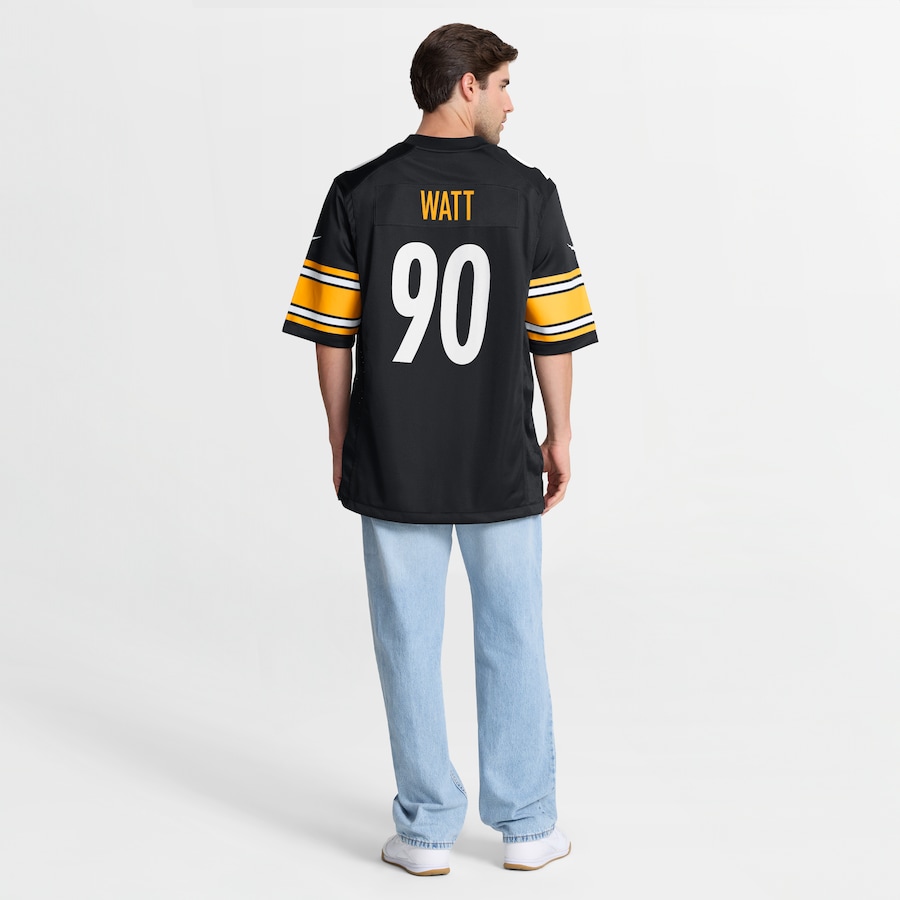 T.J. Watt Pittsburgh Steelers Nike  Game Jersey -  Black thumbnail 9