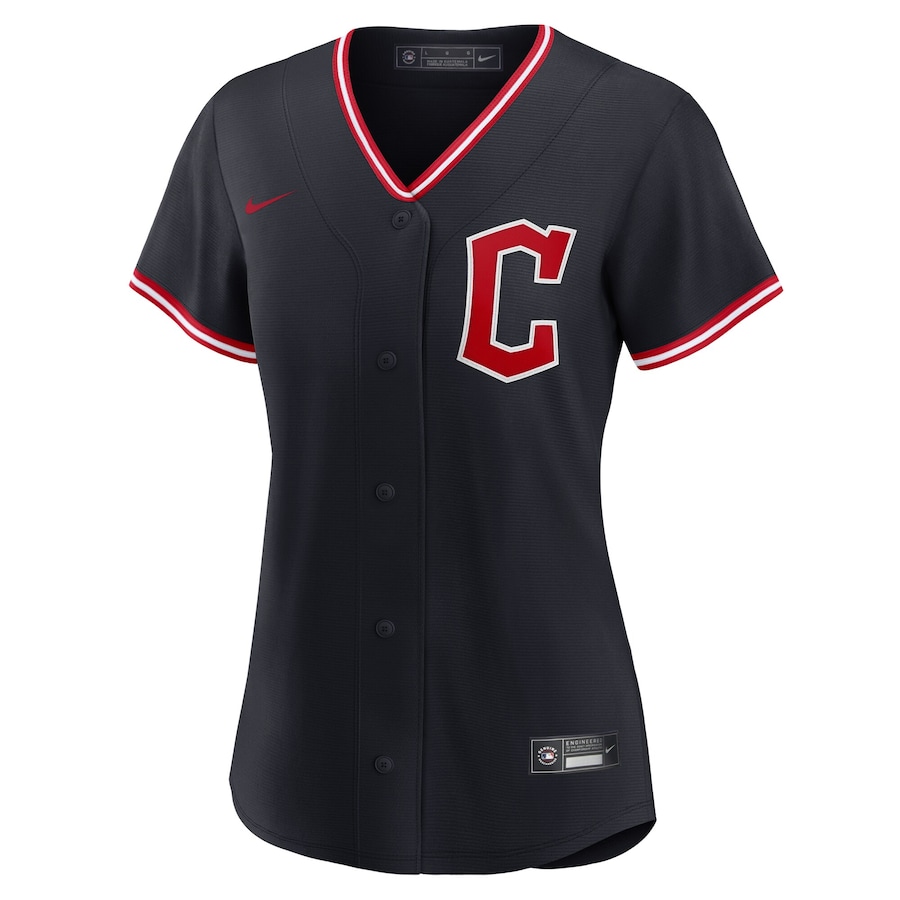Cleveland Guardians Nike Women's Alternate Replica Jersey - Navy thumbnail 6