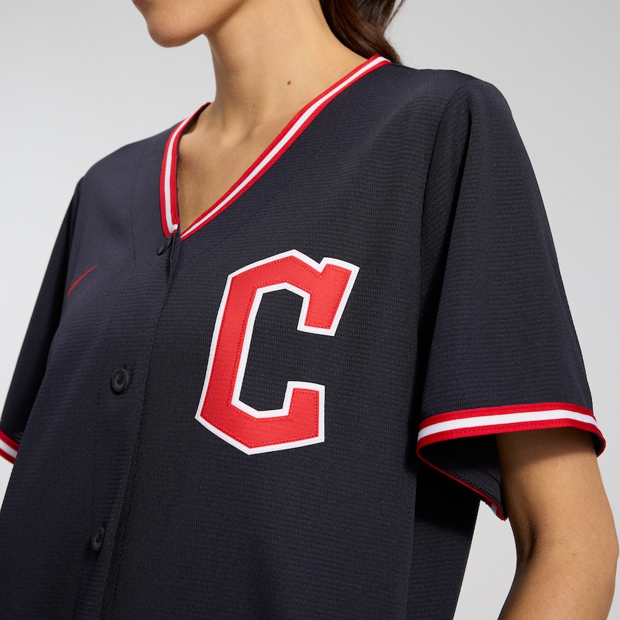 Cleveland Guardians Nike Women's Alternate Replica Jersey - Navy thumbnail 9