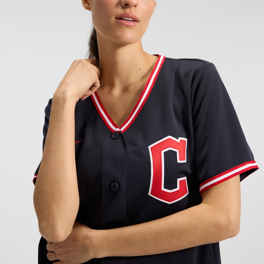 Cleveland Guardians Nike Women's Alternate Replica Jersey - Navy thumbnail 10