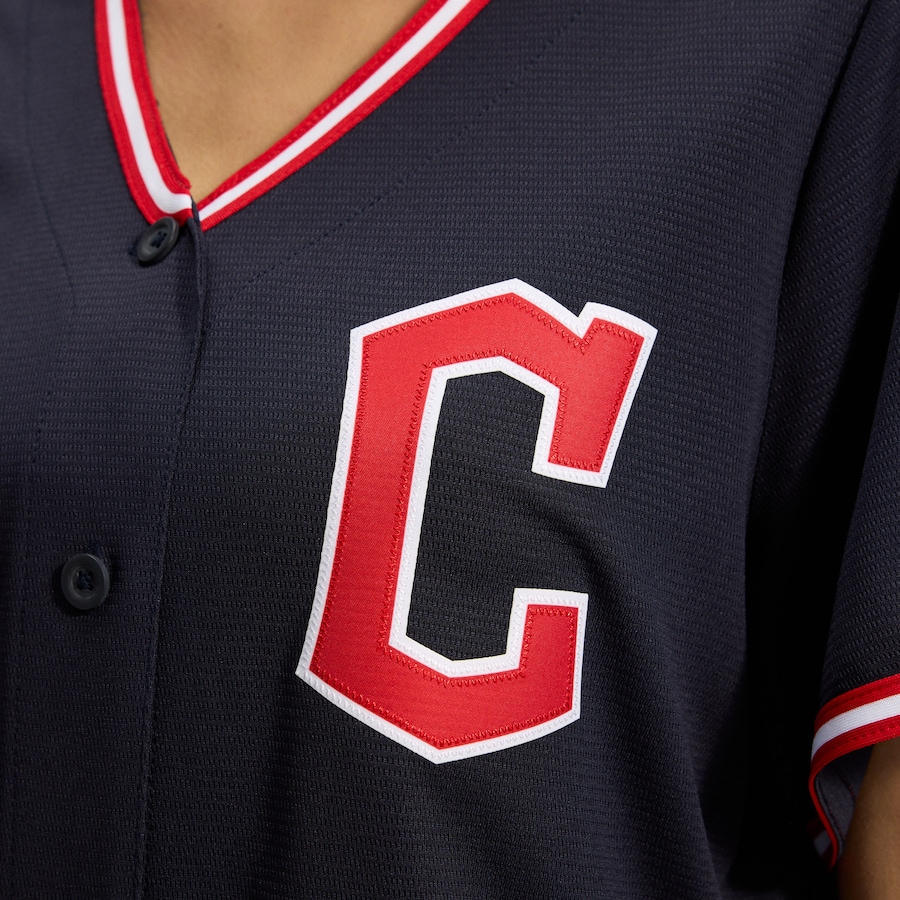 Cleveland Guardians Nike Women's Alternate Replica Jersey - Navy thumbnail 11