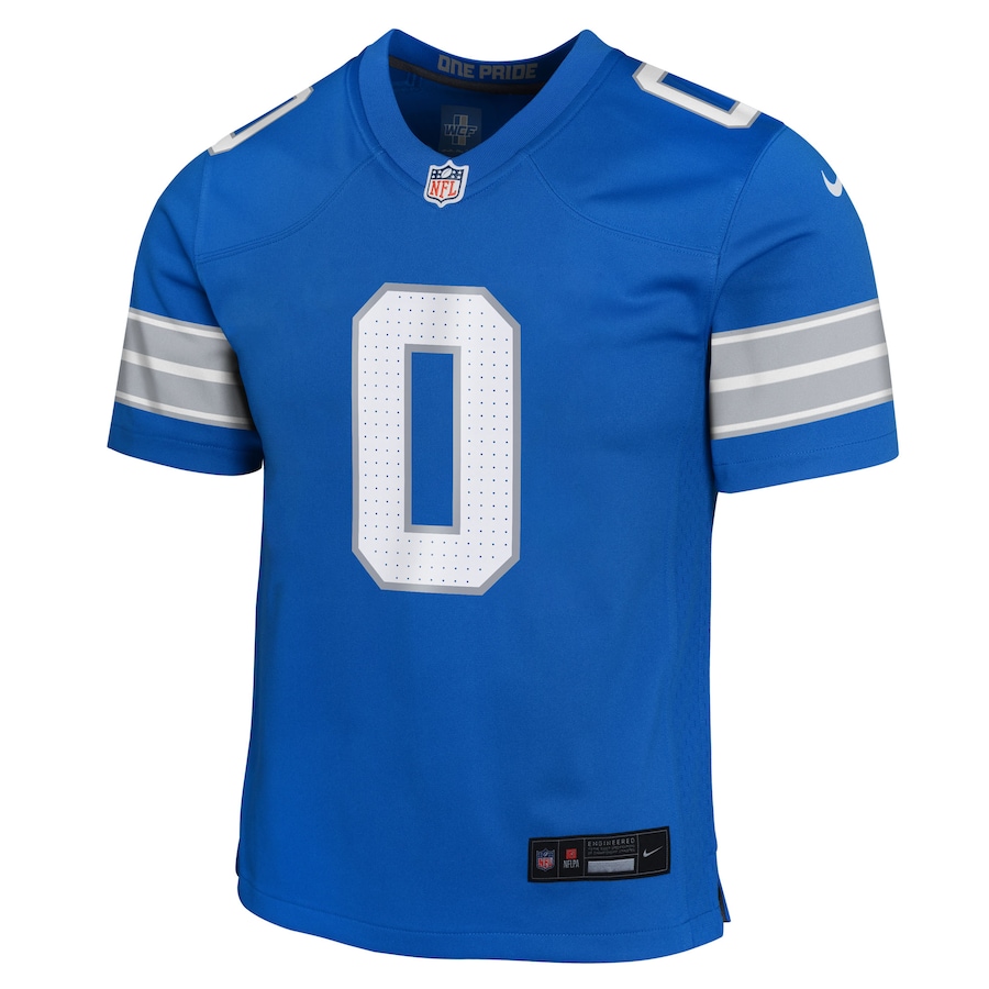 Jahmyr Gibbs Detroit Lions Nike Youth Game Jersey - Blue thumbnail 3